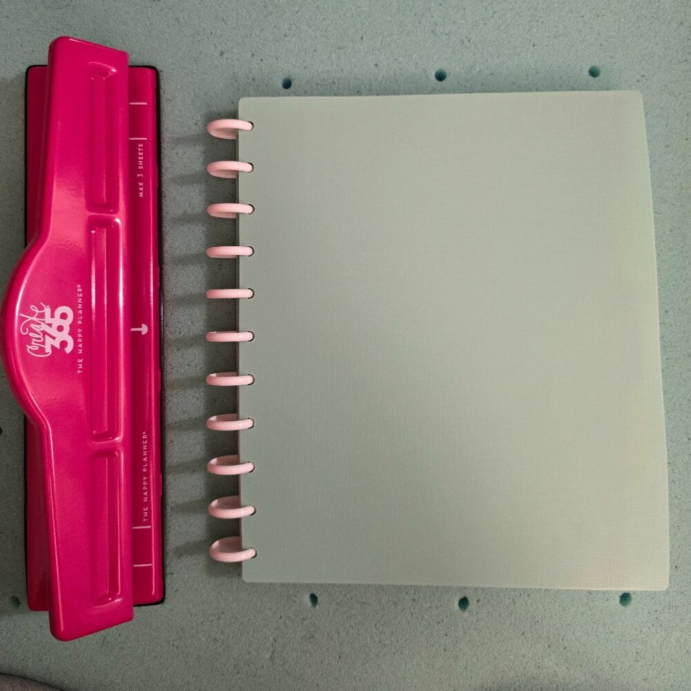 Create 365 Happy Planner hole punch and notebook